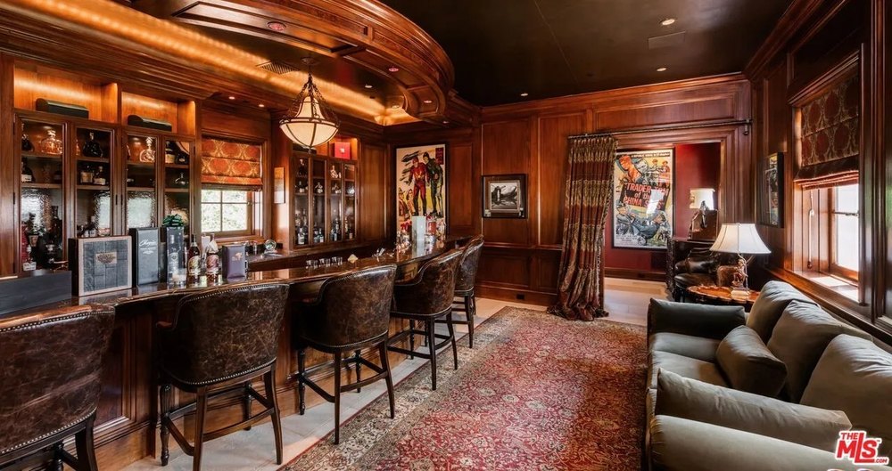Bar in Tyler Perry's Beverly Hills home