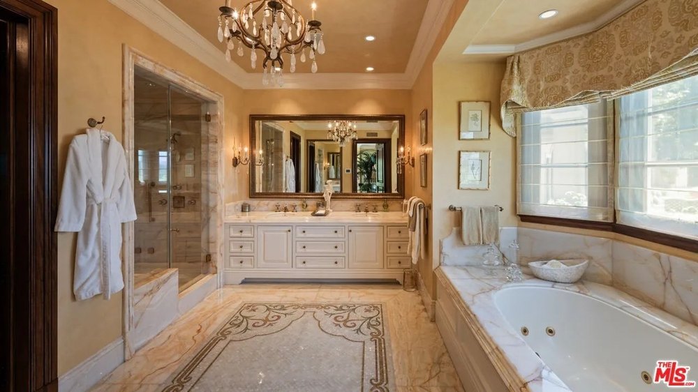 Bathroom in Tyler Perry's Beverly Hills home