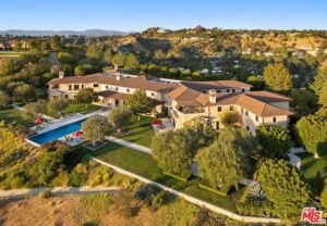 Aerial of Tyler Perry's Beverly Hills home